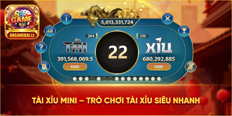 Tổng quan về Tài Xỉu Mini tại 68gamebai